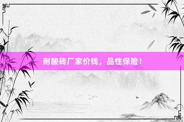 耐酸砖厂家价钱，品性保险！